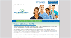 Desktop Screenshot of elitehousecallmd.com